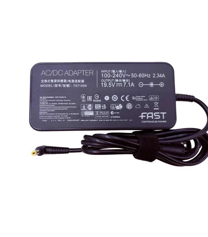 Acer Laptop Şarj Aleti Adaptör 19V 7.1A 135W 5.5×1.7mm FAST